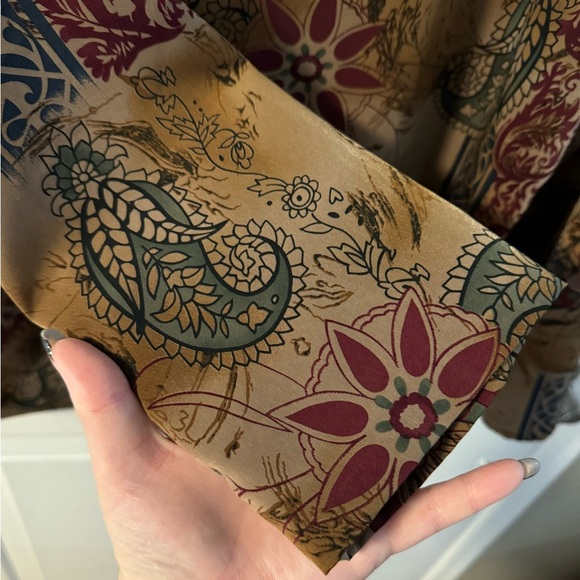 Kensington Square Vintage Floral Print Oversized Long Single Button Blazer - Picture 8 of 12